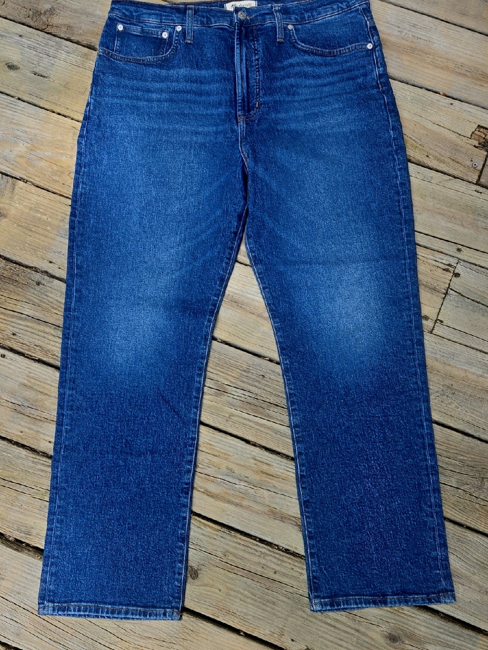 Madewell Women's Deep Indigo Straight-Leg Jeans